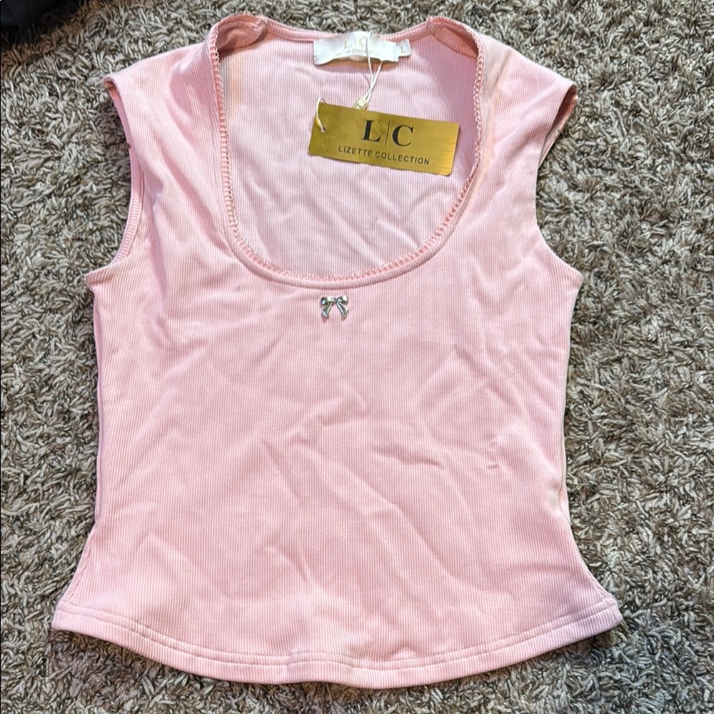 Pink Sleeveless Top